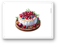 Thumbnail for Baked Brie With Cranberries Wall Art | Watercolor Cheese Board Print | Kitchen Foodie Gift