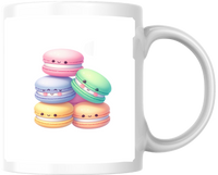 Thumbnail for Kawaii Macarons Mug | Cute Pastel French Dessert Coffee Mug | Sweet Treat Gift
