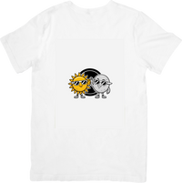 Thumbnail for Sun and Moon Eclipse T-Shirt | Cute Cartoon Celestial Graphic Tee | Astronomy Lover Gift