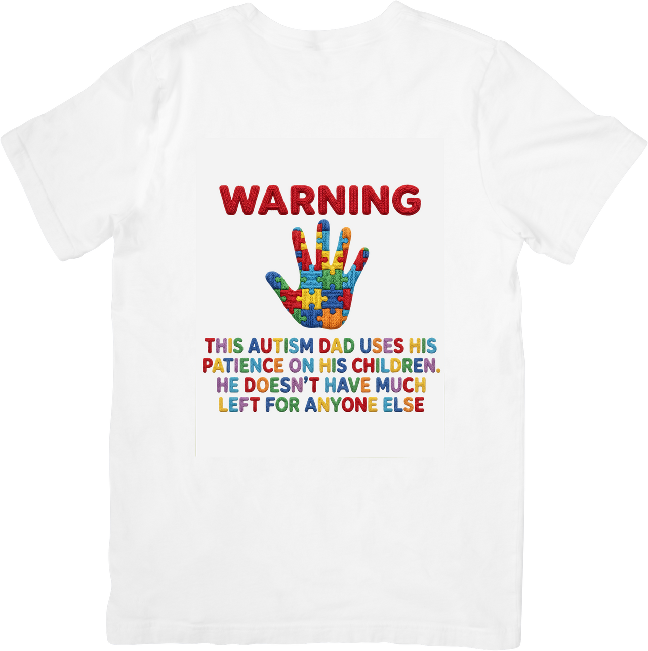 Autism Dad T-Shirt | Meaningful Puzzle Awareness Graphic Tee | Dad Gift