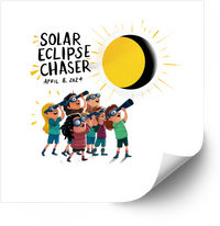 Thumbnail for Solar Eclipse Chaser Sticker | Minimalist Astronomy Vinyl Decal