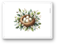 Thumbnail for Bird Nest With Eggs Wall Art | Watercolor Spring Greenery Print | Farmhouse Nursery Gift