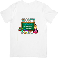 Thumbnail for 100 Days Smarter Gnome T-Shirt | Bilingual School Milestone Graphic Tee | 100th Day Gift