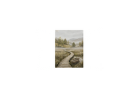Thumbnail for Misty Lake Boat Throw Pillow | Foggy Countryside Landscape Pillow | Rustic Home Decor Gift