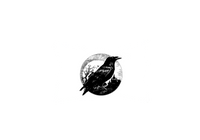 Thumbnail for Gothic Raven Throw Pillow | Black Crow Full Moon Decorative Pillow | Halloween Decor Gift