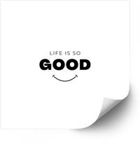 Thumbnail for Life Is Good Smile Sticker | Minimalist Positive Vinyl Decal