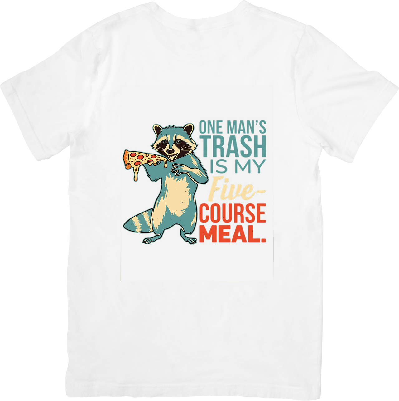 Raccoon T-Shirt | Dry Wit Retro Animal Graphic Tee | Nature Lover Gift
