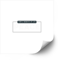 Thumbnail for Simple Moments Peace Sticker | Minimalist Inspirational Quote Vinyl Decal