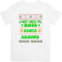 Thumbnail for Boss Santa T-Shirt | Dry Humor Christmas Graphic Tee | Holiday Family Gift