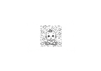 Thumbnail for Cute Baby with Hearts Throw Pillow | Sketch Line Art Nursery Pillow | Baby Shower Gift
