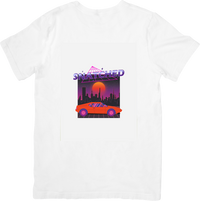 Thumbnail for Snatched Retro Car T-Shirt | Synthwave Sunset Sports Car Graphic Tee | 80s Aesthetic Gift