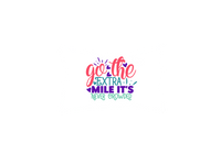 Thumbnail for Go The Extra Mile Throw Pillow | Colorful Motivational Quote Pillow | Inspirational Decor Gift