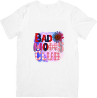 Thumbnail for Bad Moms Club T-Shirt | Boho Sunflower Retro Graphic Tee | Mom Gift