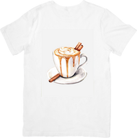 Thumbnail for Cinnamon Latte T-Shirt | Watercolor Coffee Cup Graphic Tee | Cozy Cafe Lover Gift