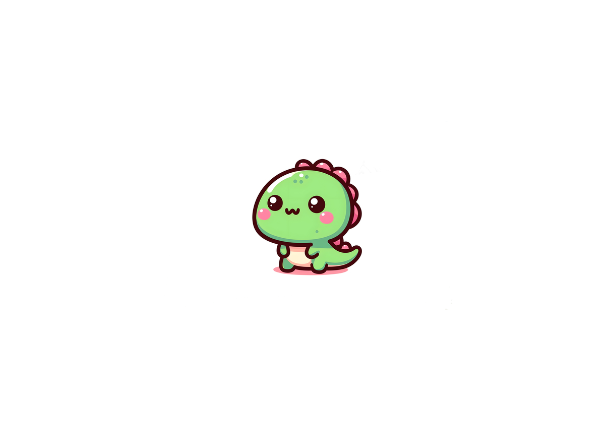 Kawaii Dinosaur Throw Pillow | Cute Green Baby Dino Decorative Pillow | Kids Room Gift